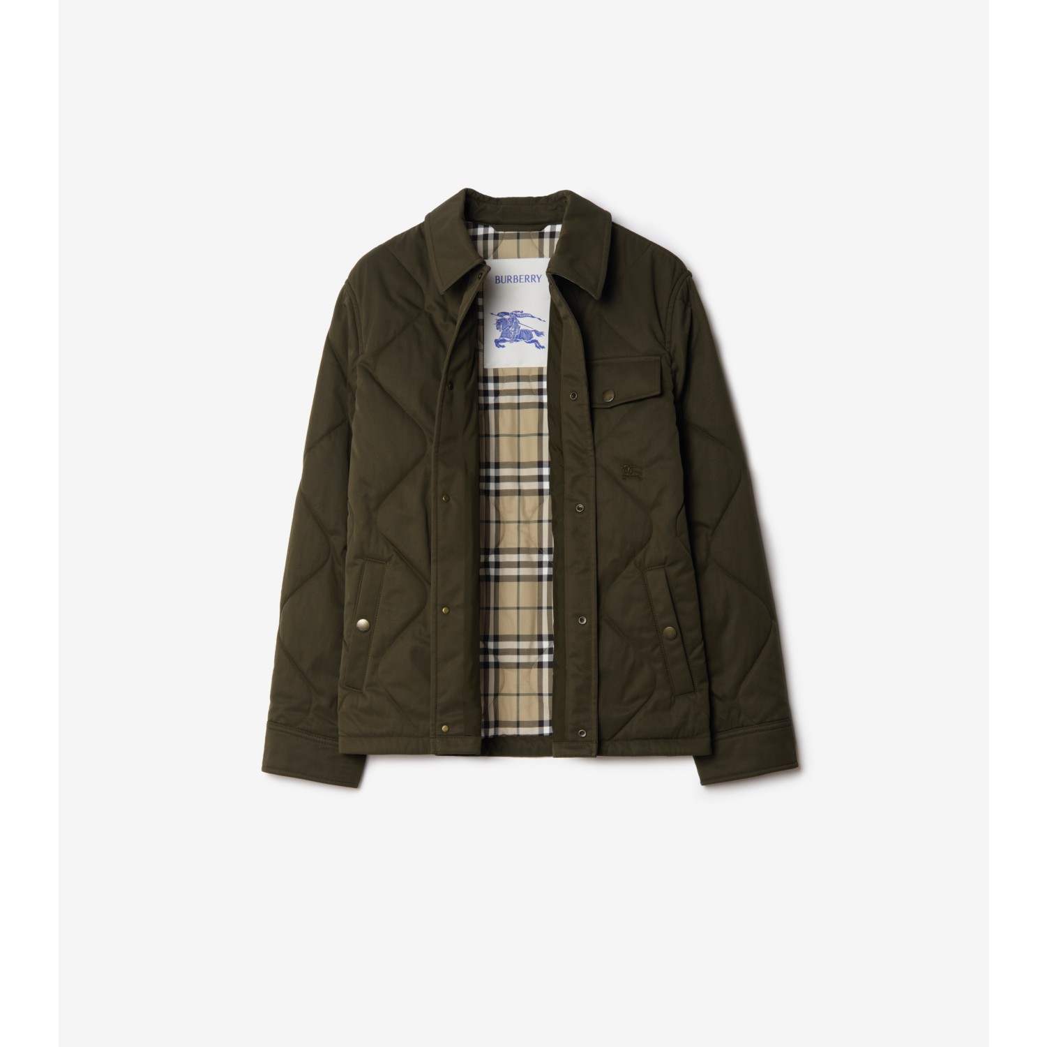 Gabardine Padded Overshirt