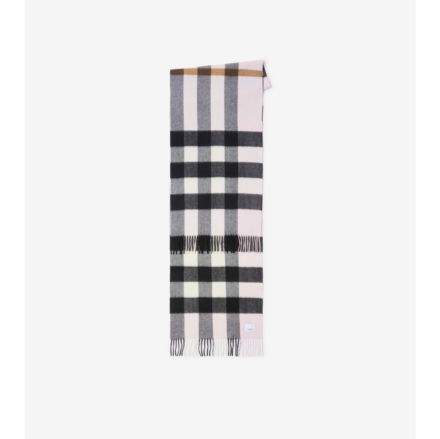 White plaid shop burberry scarf