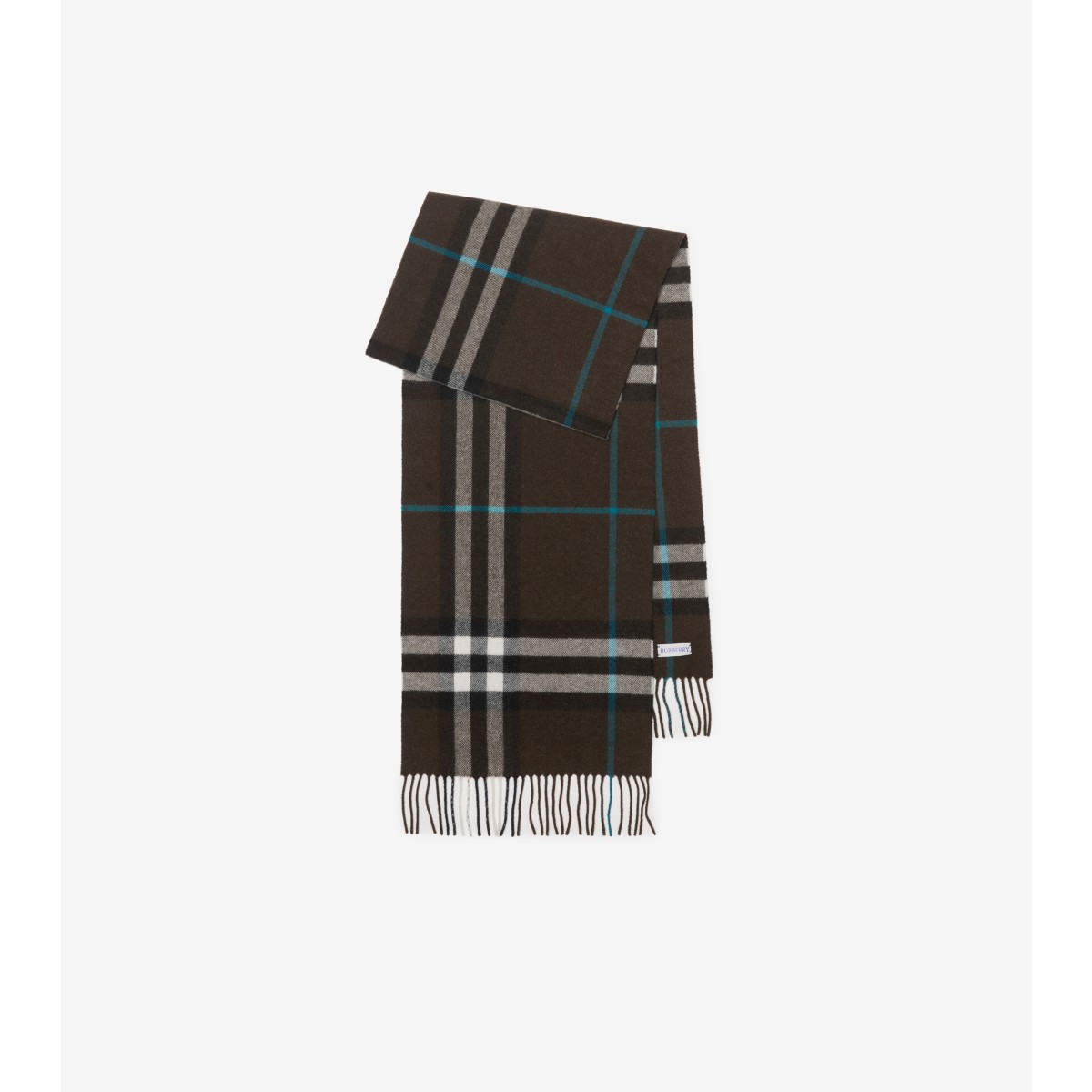 Shop Burberry Check Cashmere Scarf In Snug