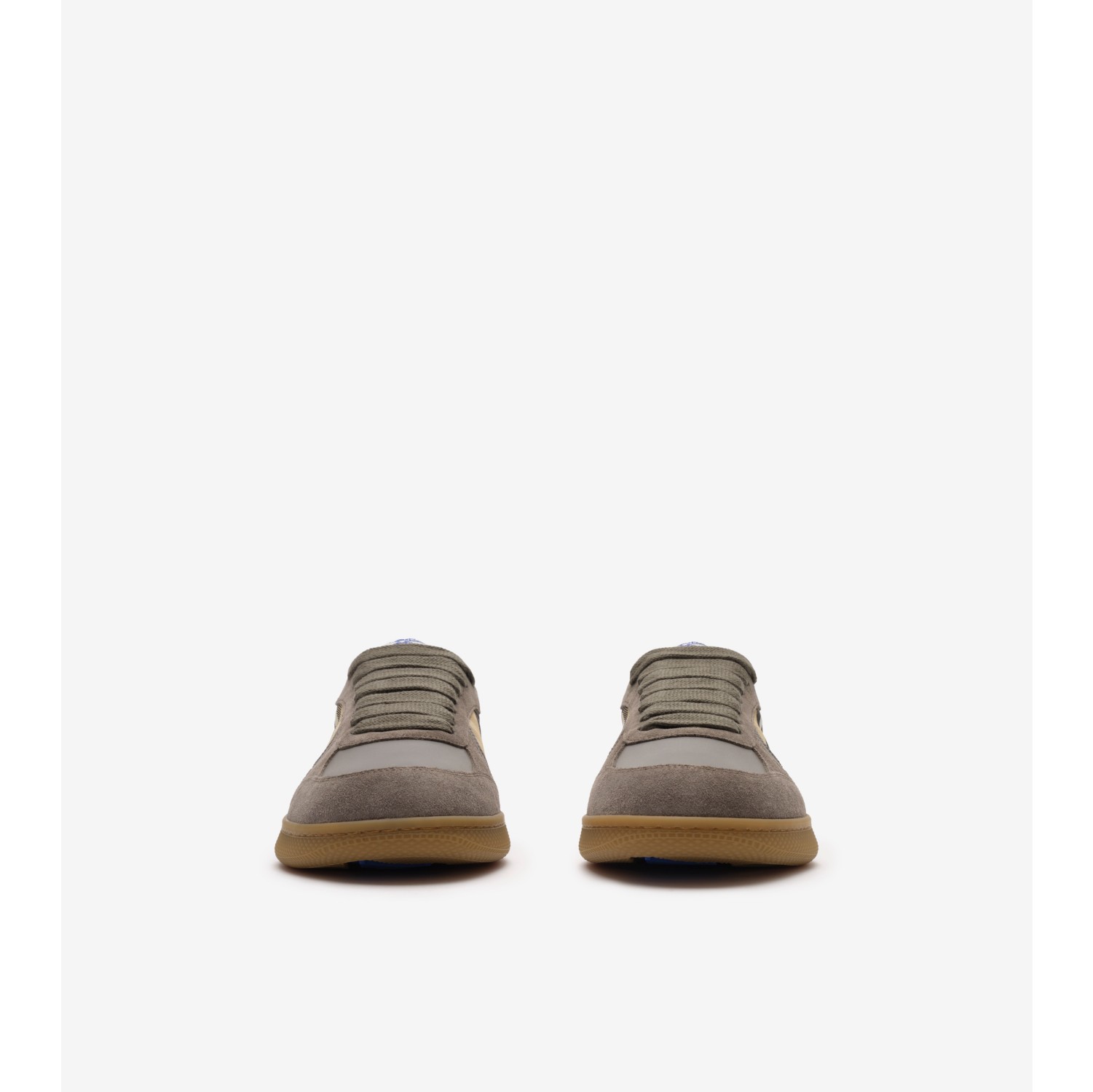 Leather, Suede and Check Terrace Sneakers​