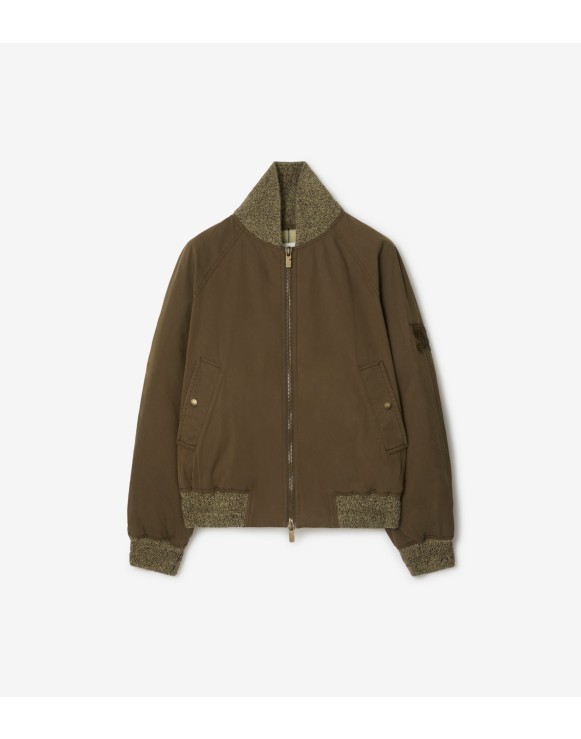 Gabardine Bomber Jacket