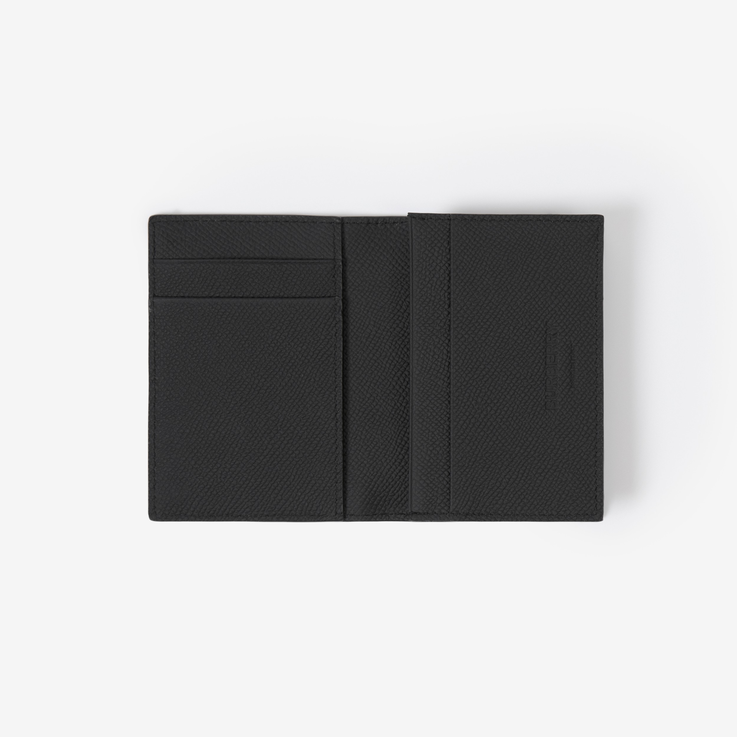 Grainy Leather TB Folding Card Case in Black/black - Men | Burberry® Official - 4