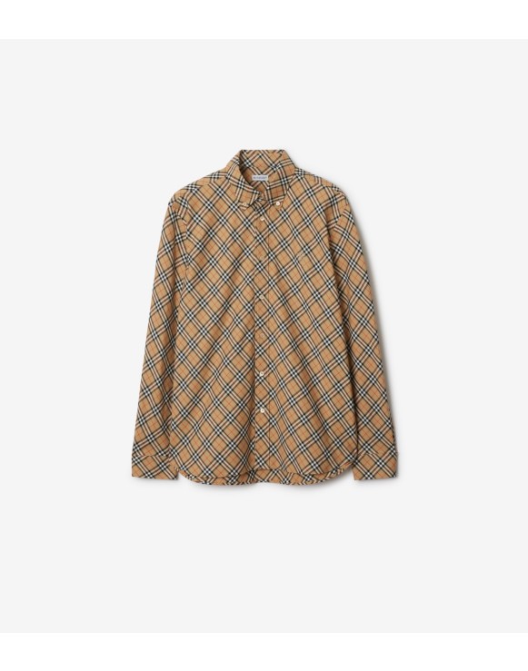 Mens burberry button up shirt on sale