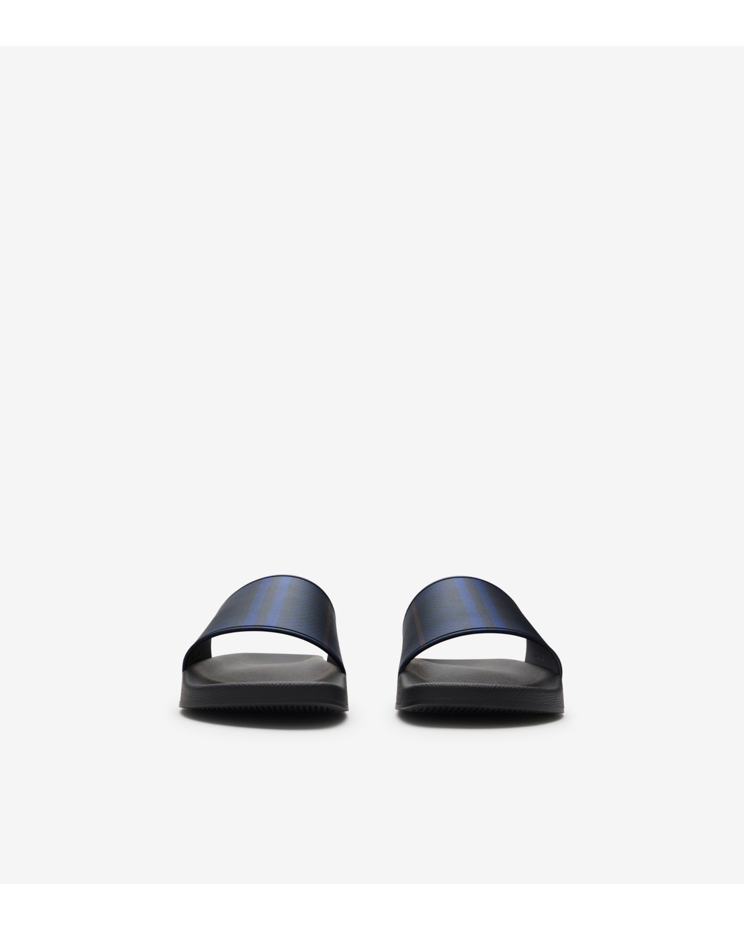Check Slides in Midnight black - Men, Technical | Burberry® Official