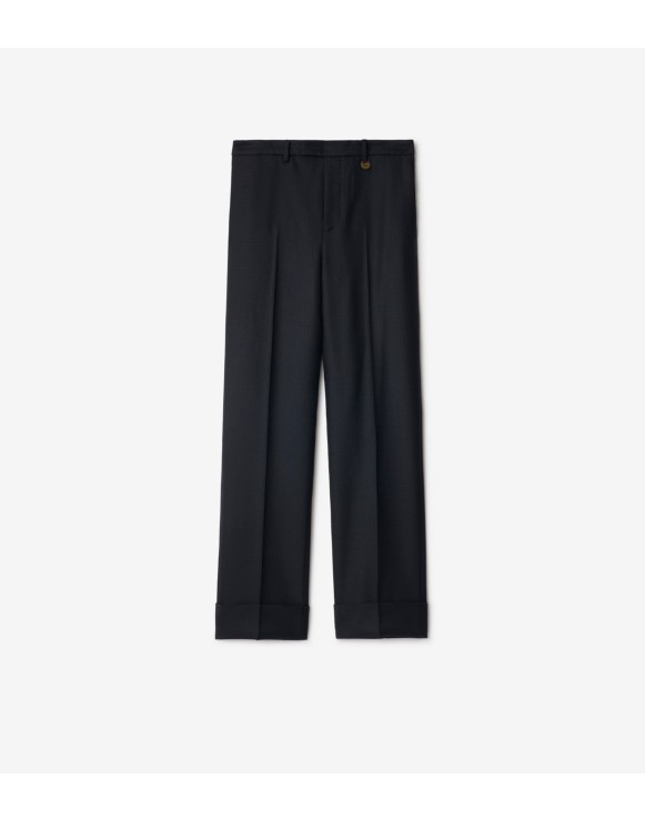 I236 M バーバリー カシミヤ混 スーツ上下 ネイビー メンズ デザイナー メンズウェア | Burberry® 公式サイト