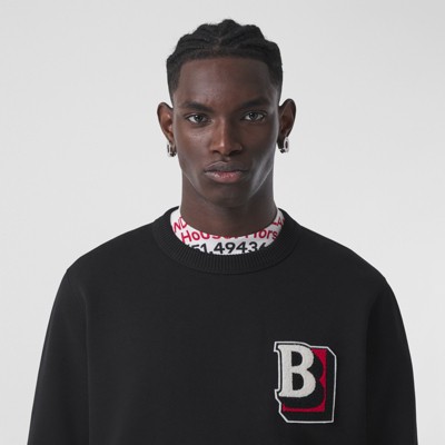 black graphic jumper