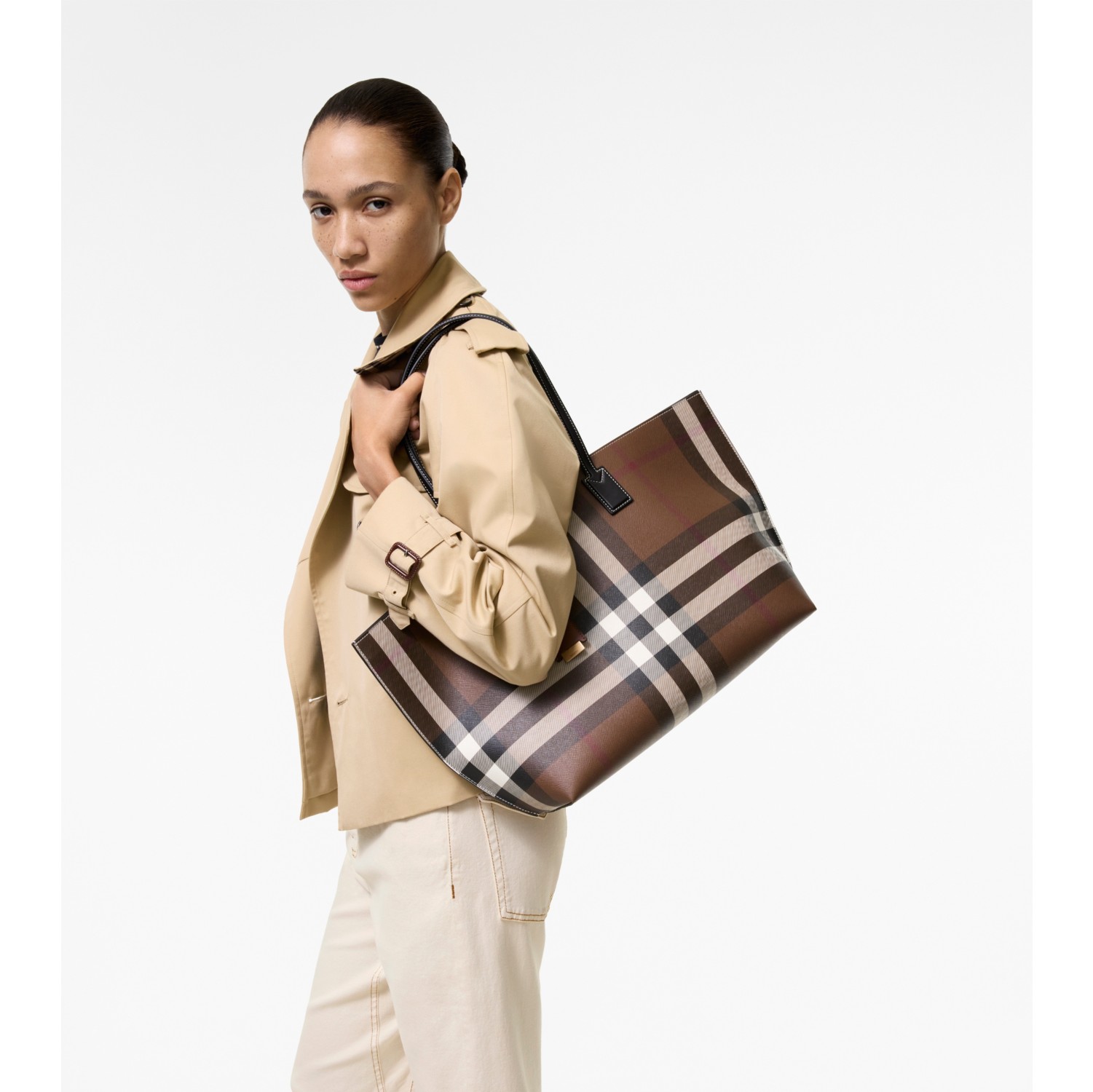 Medium Check Tote