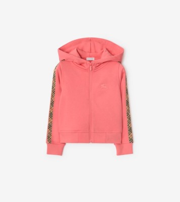 Burberry ストライプ ニットジップアップパーカーピンク 38サイズ 2F37E4A7-1DB8-4398-B0A8-