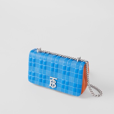 blue burberry bag