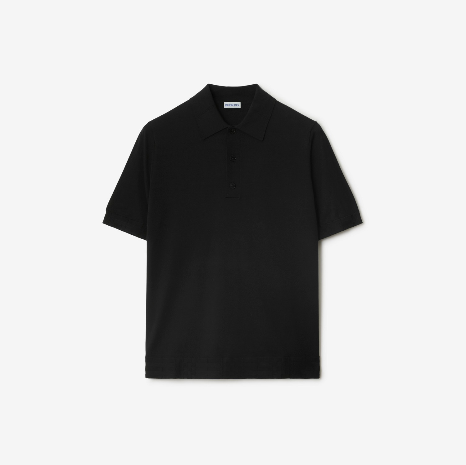コットン ポロシャツ (ブラック) - メンズ | Burberry®公式サイト コットン ポロシャツ (ブラック) - メンズ | Burberry®公式サイト