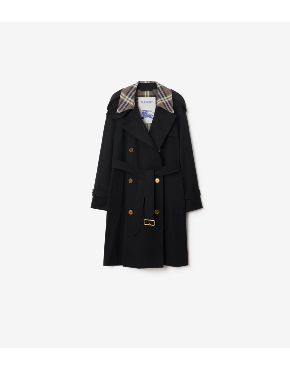 Mid-length Check Collar Castleford Trench Coat