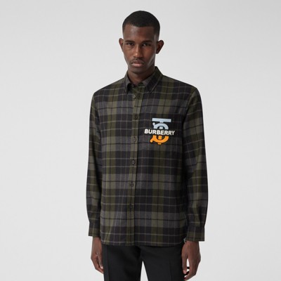 burberry flannel mens