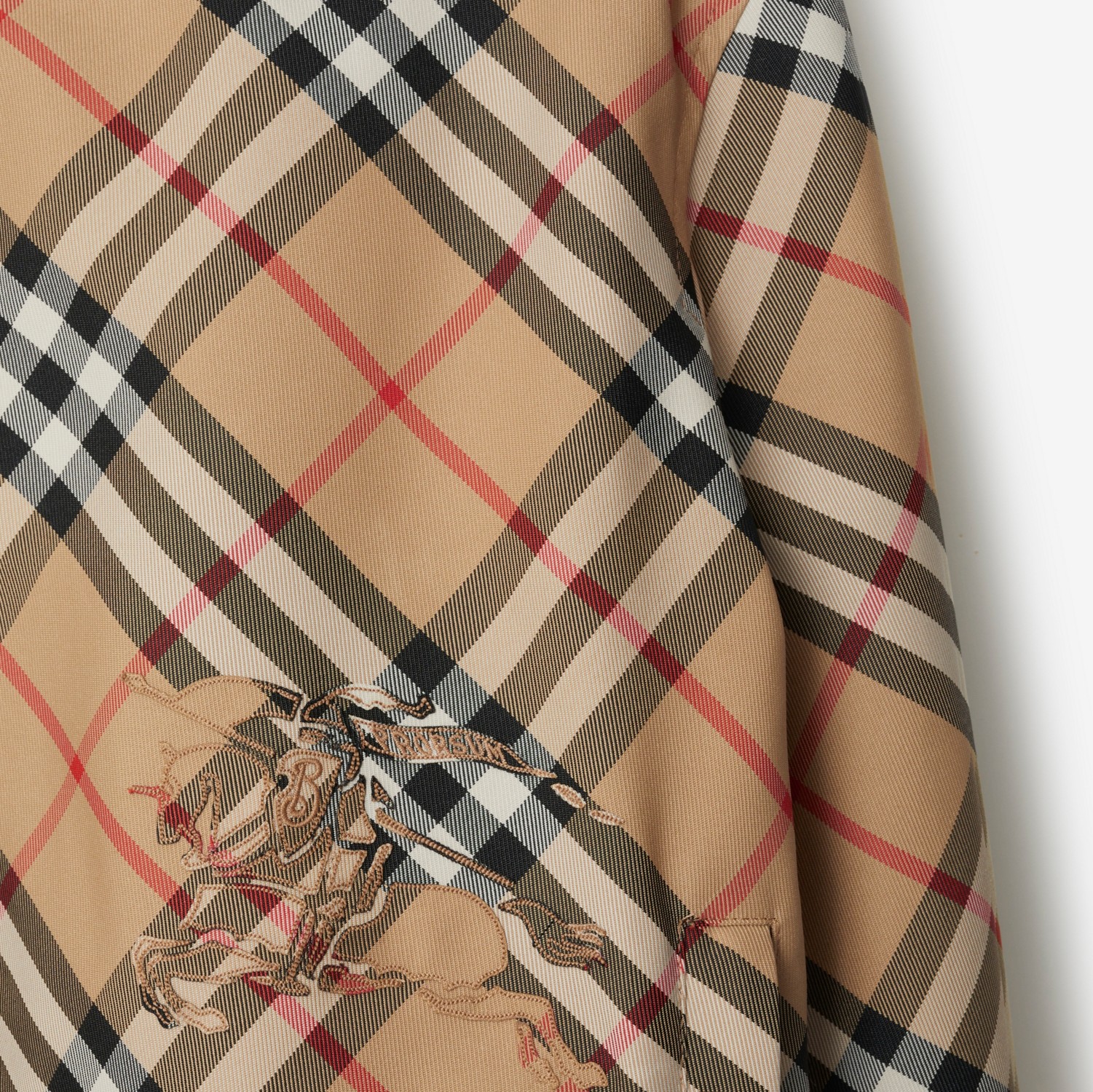 Cropped Reversible Check Jacket