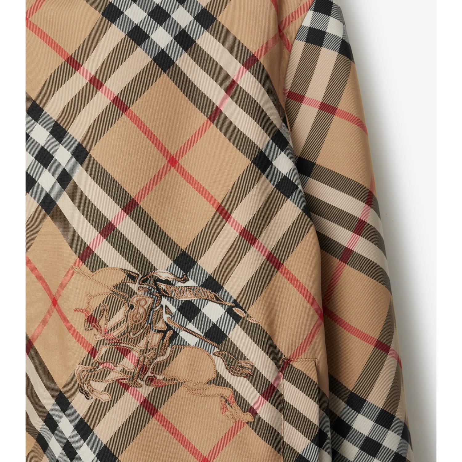 Cropped Reversible Check Hooded Jacket - thumbnail 6
