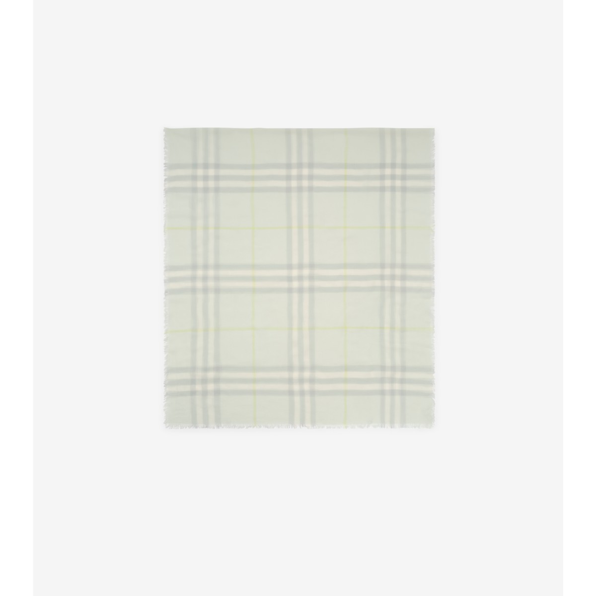  Check Wide Wool Scarf