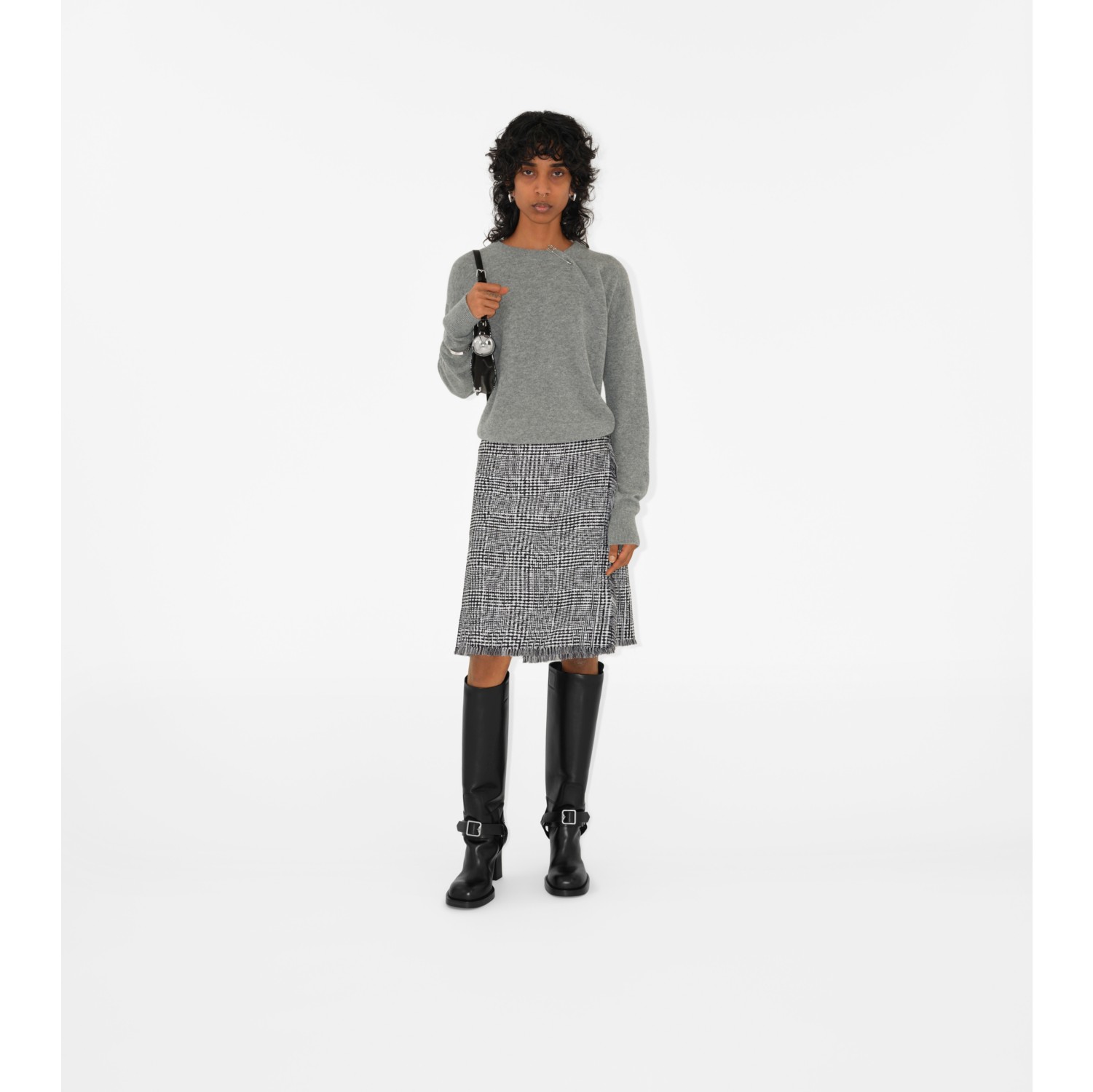 Burberry sweater womens grey on sale