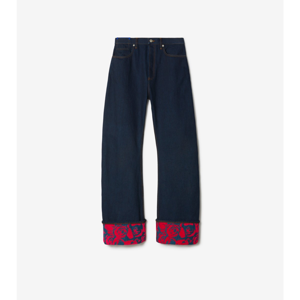 Burberry Japanese Denim Curved Leg Jeans In 10 Words In Blue