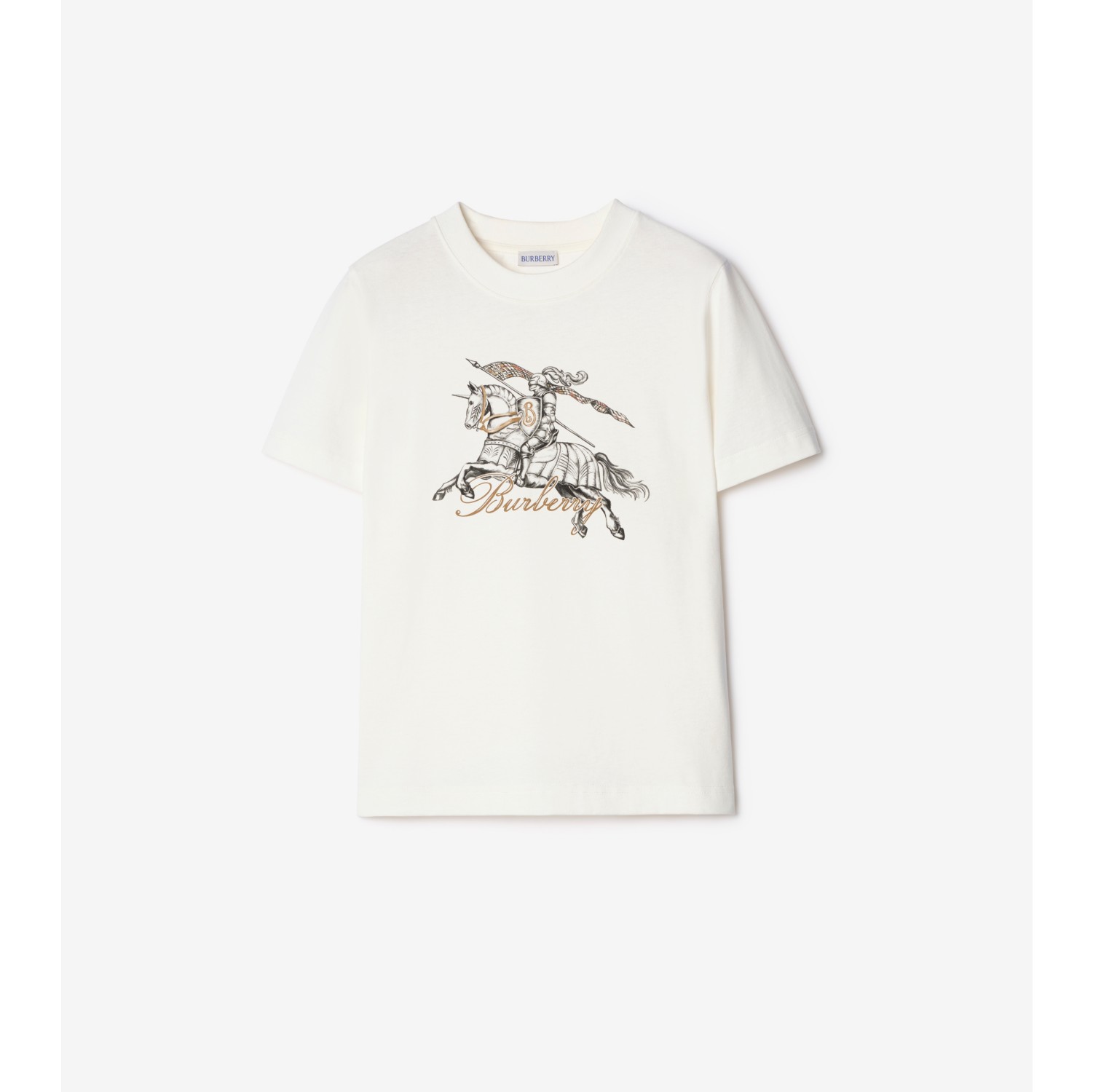 T-shirt en coton Knight style gravure