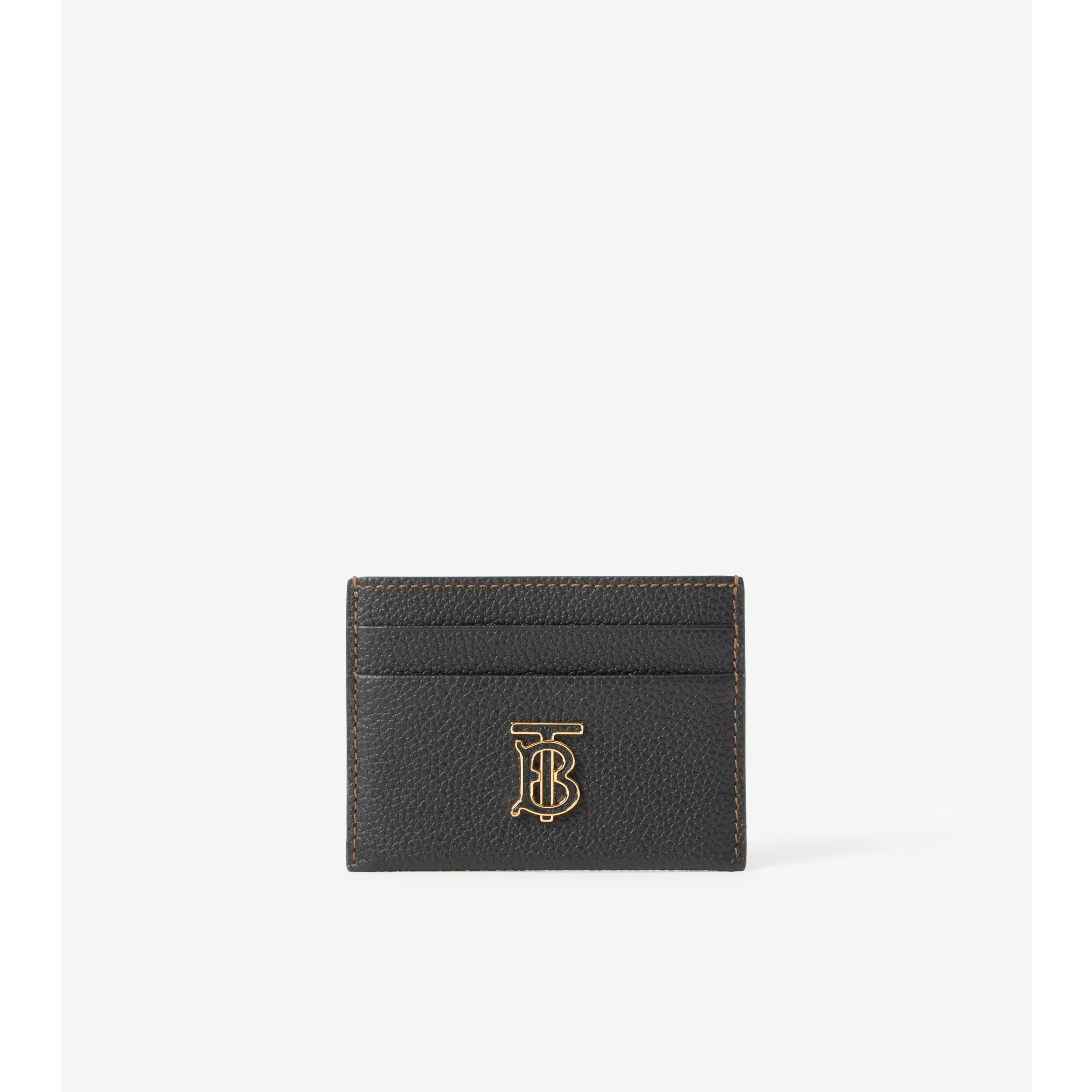 BURBERRY Grainy Leather Tb Card Case