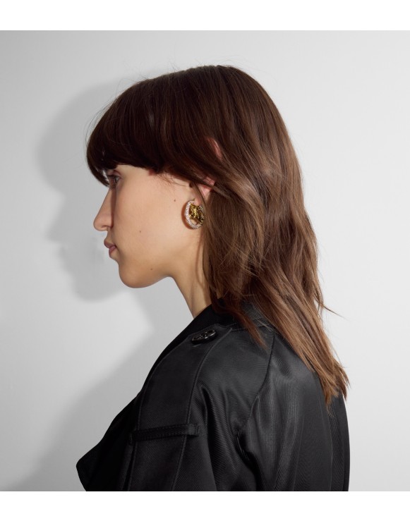 EKD Pavé Hoop Earrings