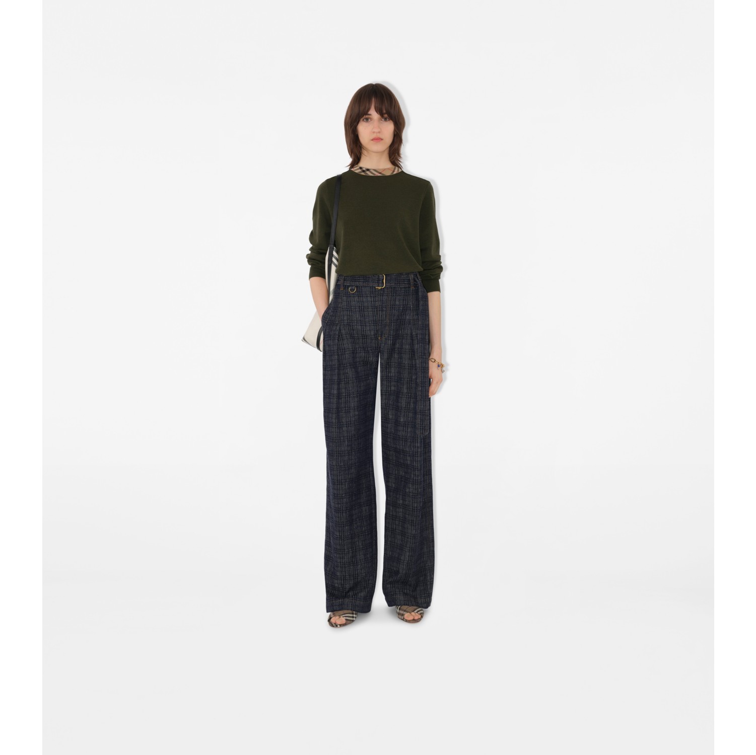 Pull en laine avec Check