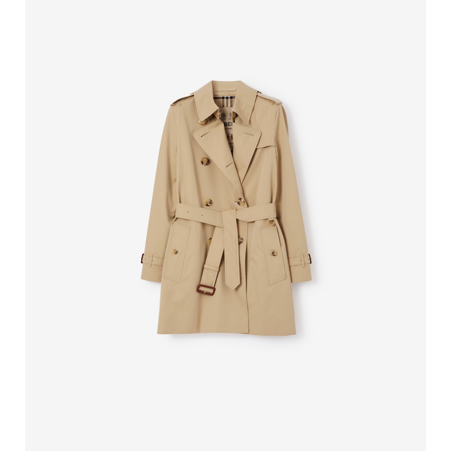 Trench H ritage court Kensington Miel Femme Site officiel Burberry