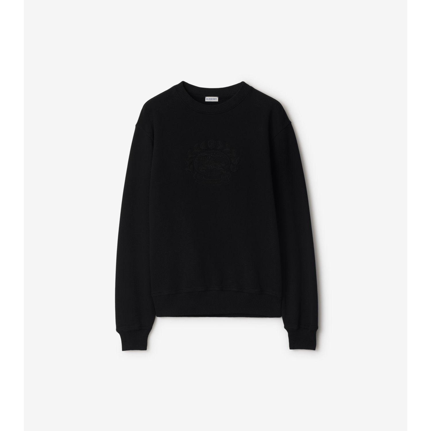 EKD Cotton Sweatshirt in Black Men Burberry Official