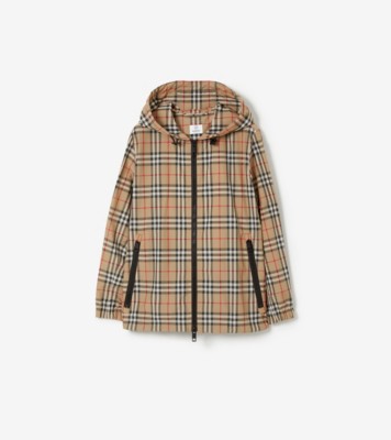 チェック ジャケット (アーカイブベージュ) - ウィメンズ, ECONYL, ナイロン | Burberry®公式サイト