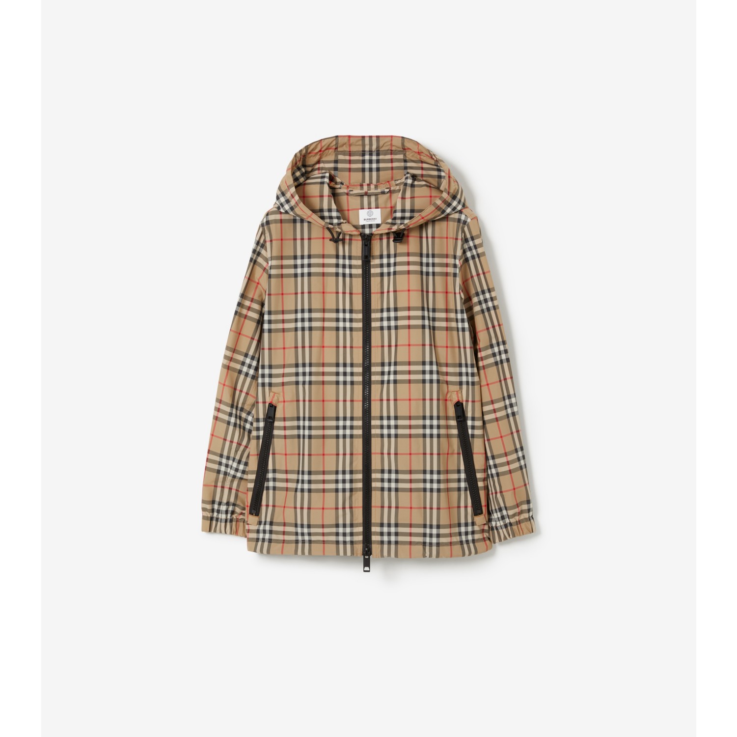 チェック ジャケット (アーカイブベージュ) - ウィメンズ, ECONYL, ナイロン | Burberry®公式サイト