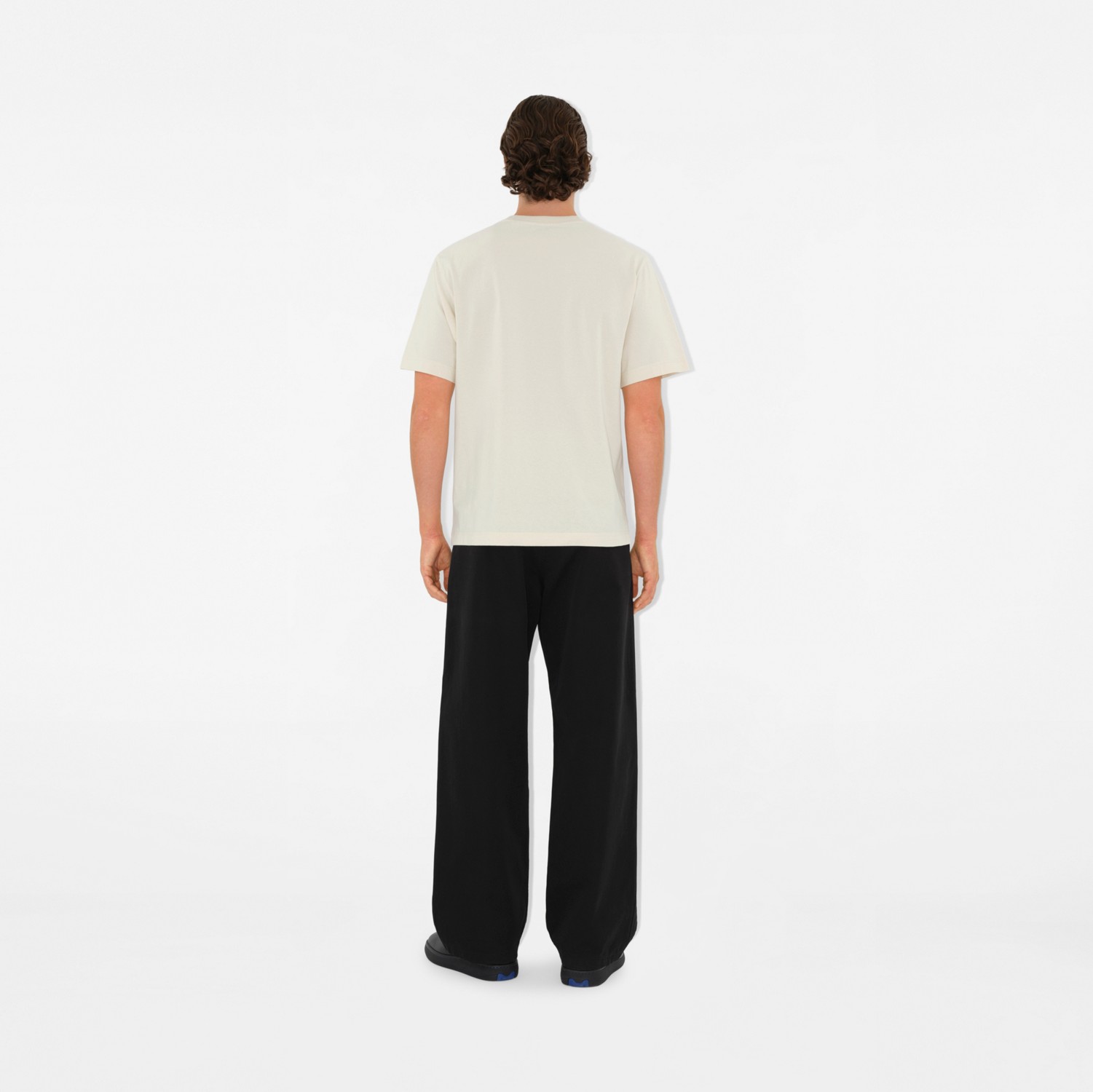 B Shield Cotton T-shirt in Tundra - Men | Burberry® Official B Shield Cotton T-shirt in Tundra - Men | Burberry® Official
