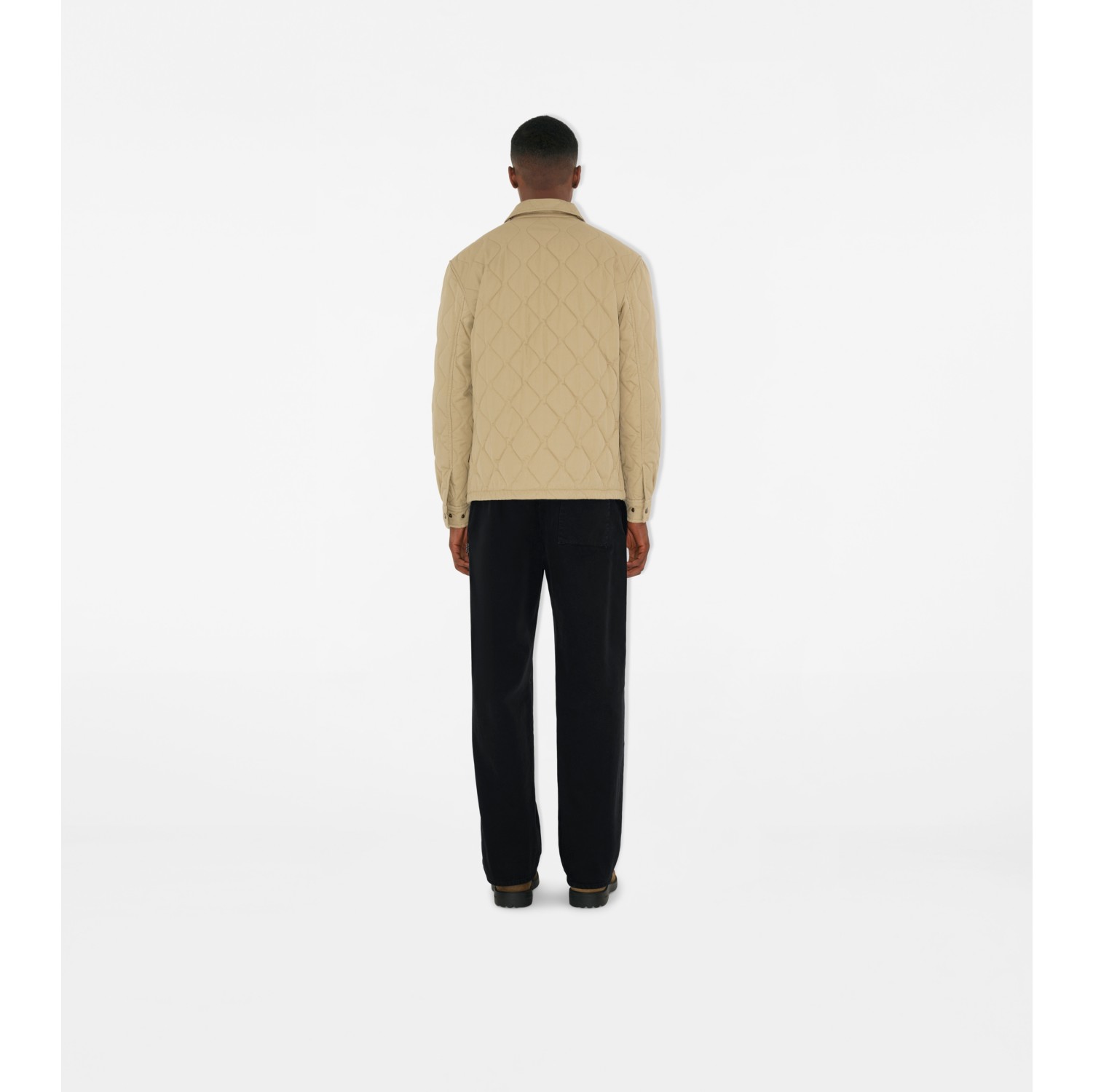 Sobrecamisa acolchada en gabardina