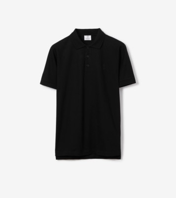 Burberry Cotton Monogram Polo Shirt - Neutrals - Xs