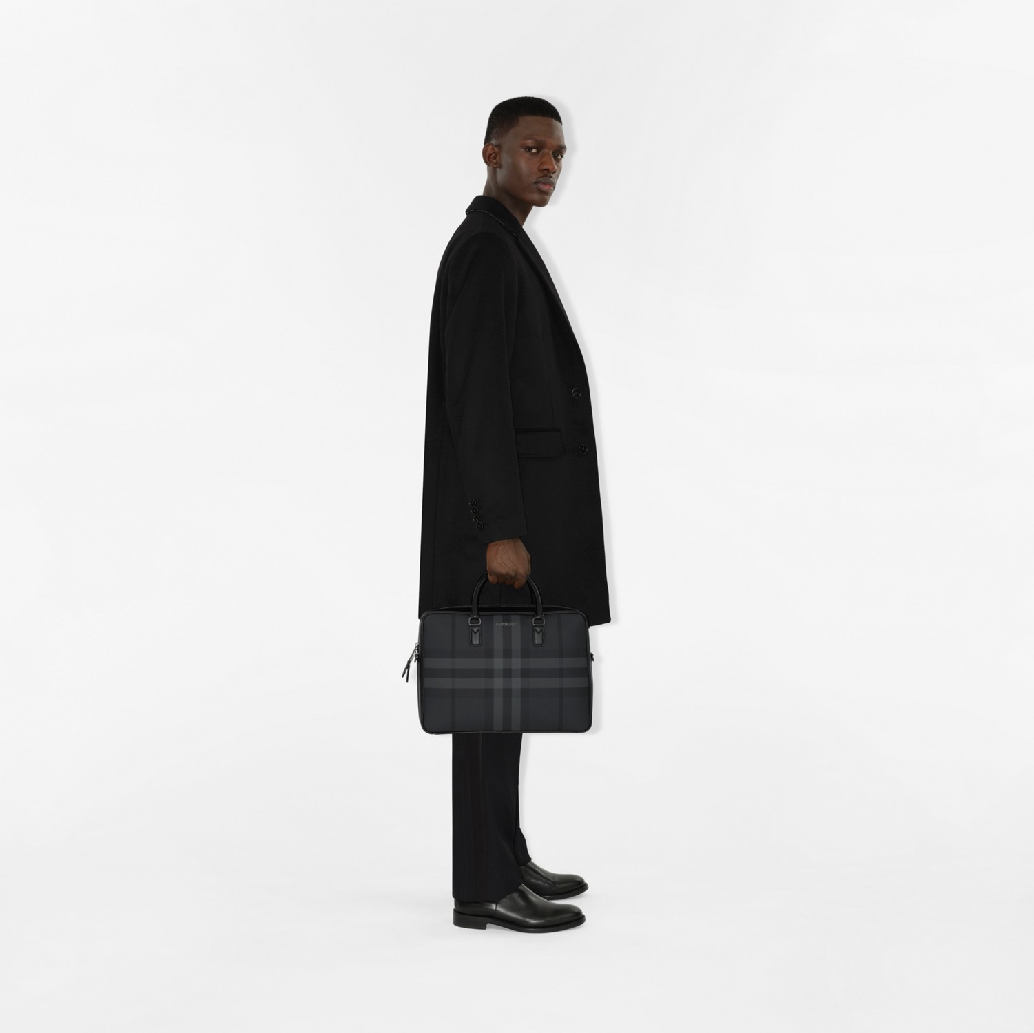 Cappotto sartoriale in lana e cashmere (Nero) - Uomo | Sito ufficiale Burberry®