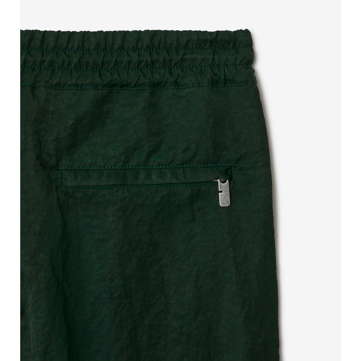 Nylon Tailored Trousers in Ivy - Men | Burberry® Official