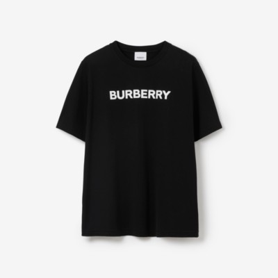 Logo Print T-shirt in Black | Burberry® Official