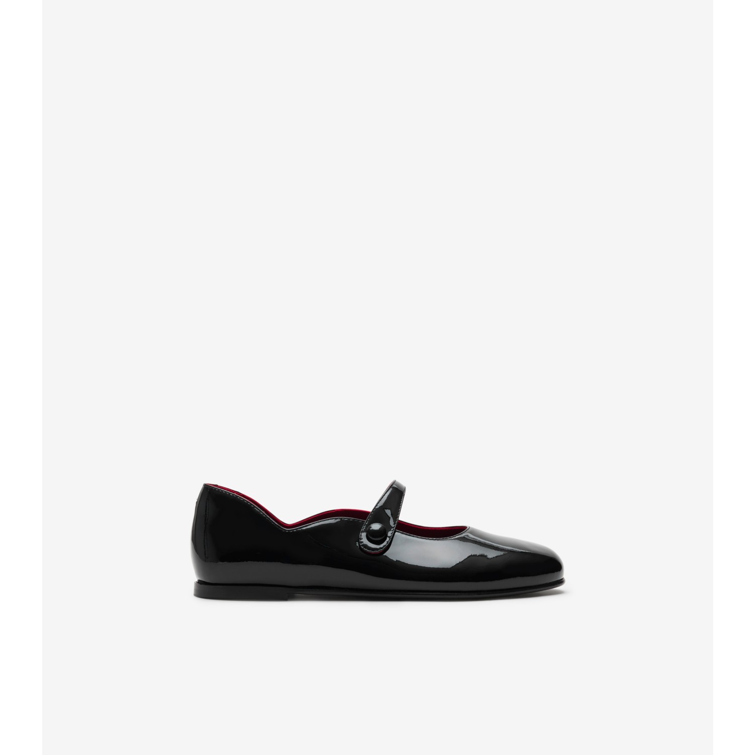 Leather Mary Jane Flats in Black Children Burberry Official