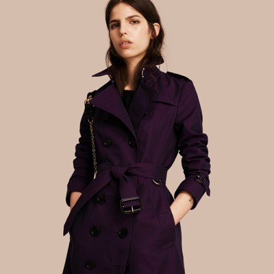 burberry trench coat purple