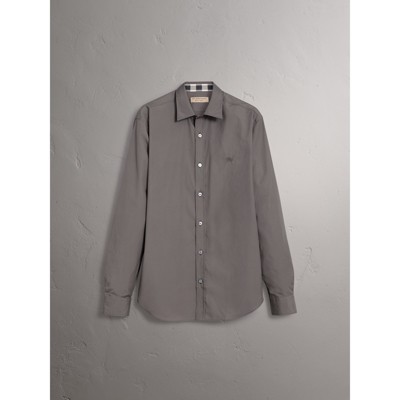 black and grey burberry shirt