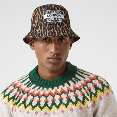 burberry print hat