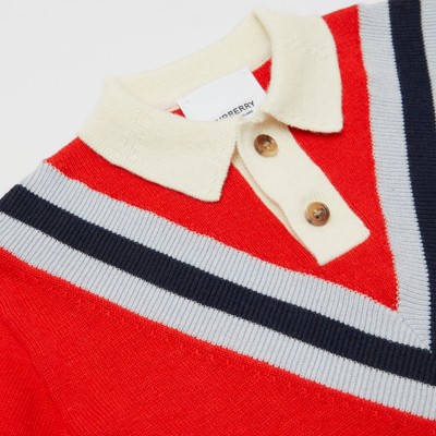 red cotton polo shirt