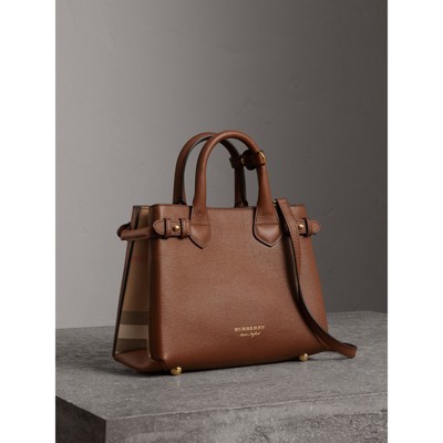 burberry bags brown leather