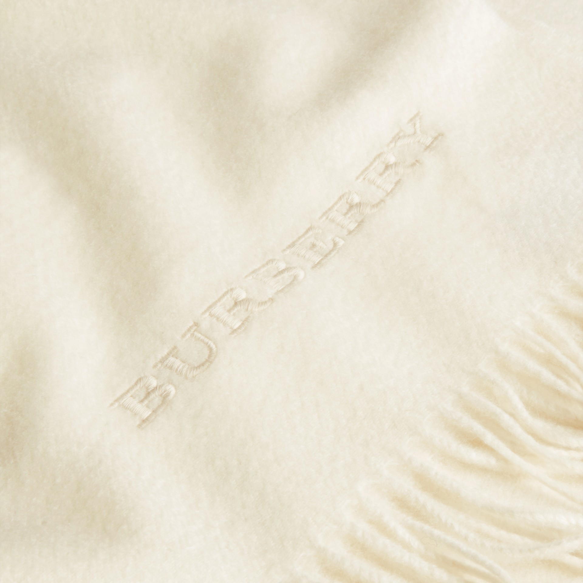 Cashmere Blanket Natural White | Burberry