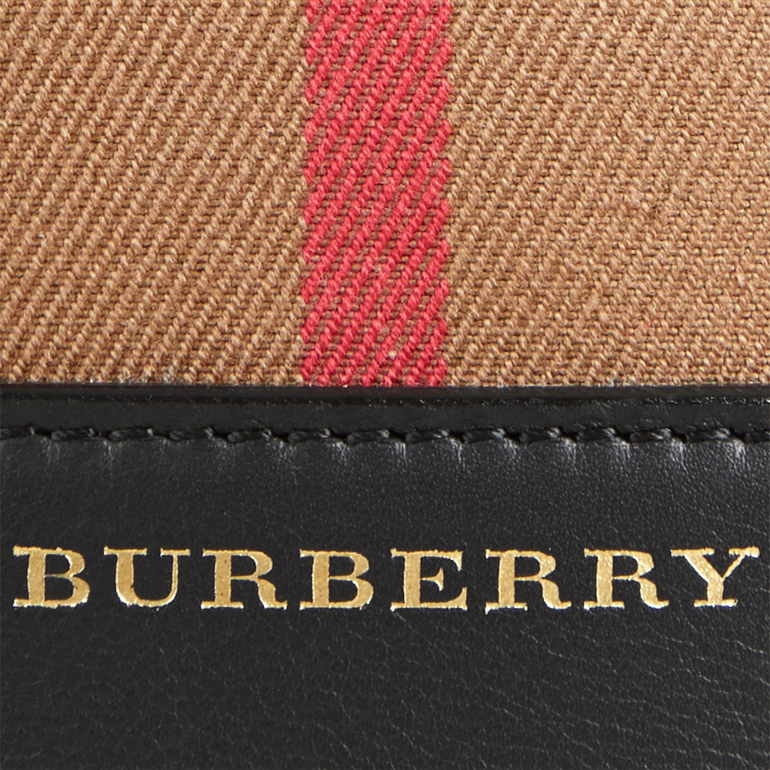 The Small Bucket Bag in House Check and Leather | Burberry