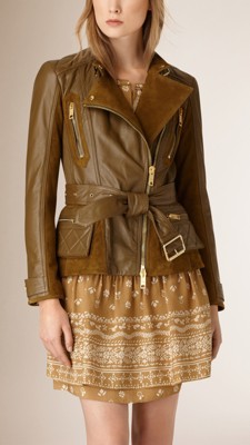 mustard suede biker jacket