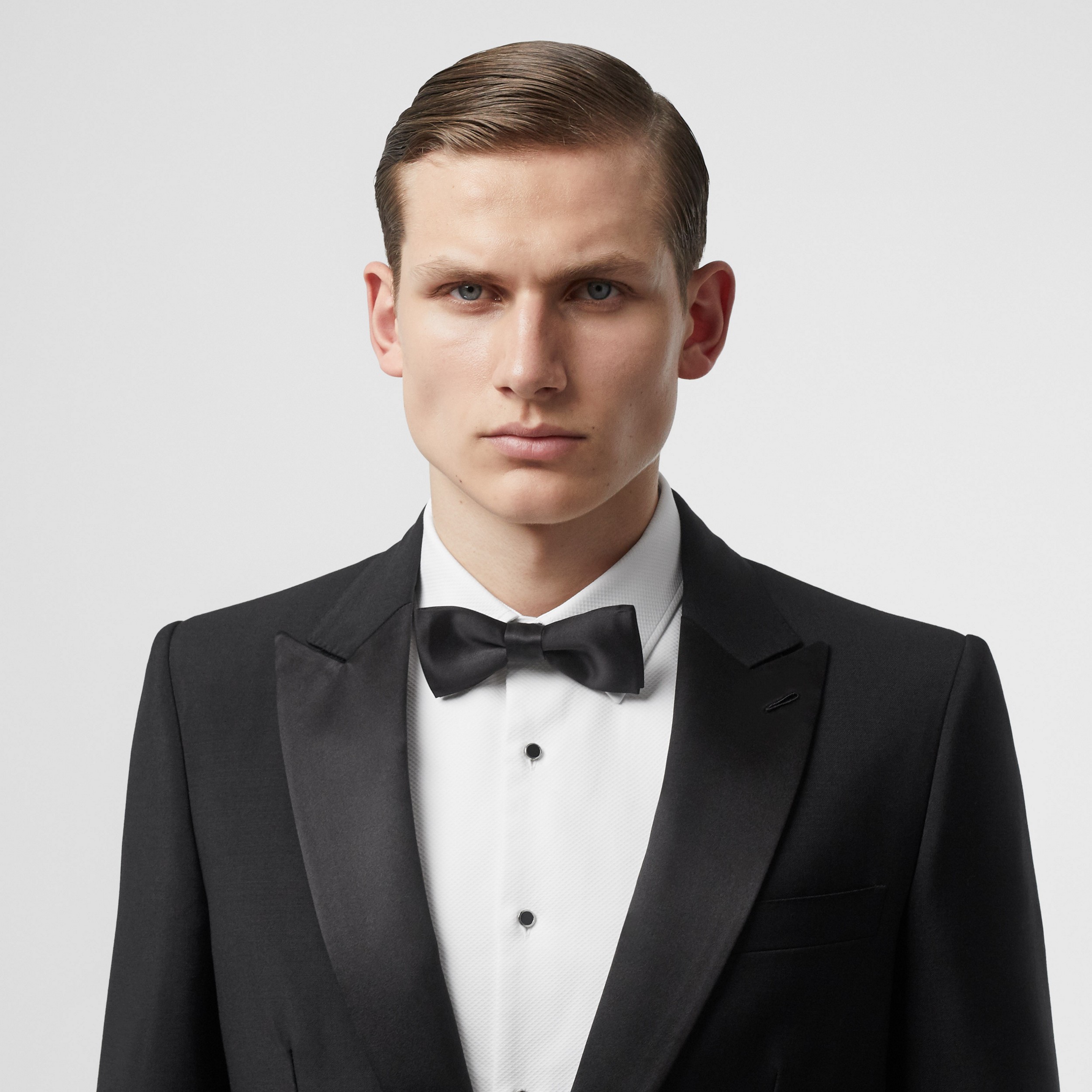 English Fit Mohair Wool Tuxedo in Black - Men | Burberry® Official - 2