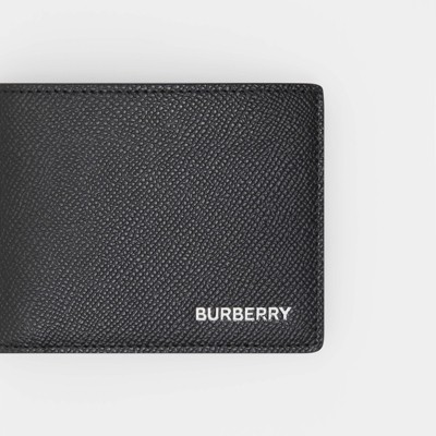 burberry grainy leather bifold wallet