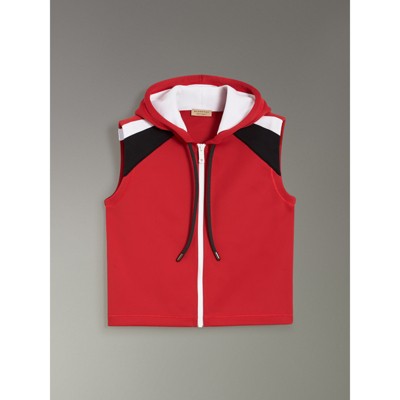 red burberry hoodie