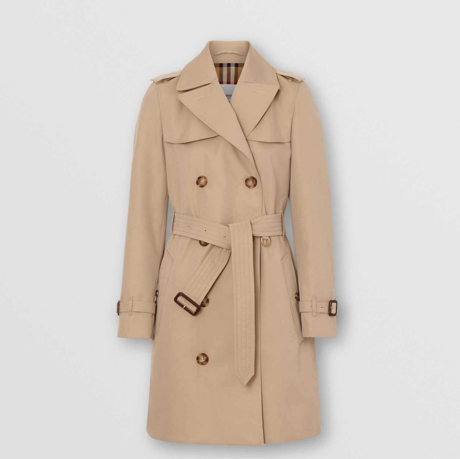 Trench coat Islington curto (Mel) - Mulheres | Burberry® oficial