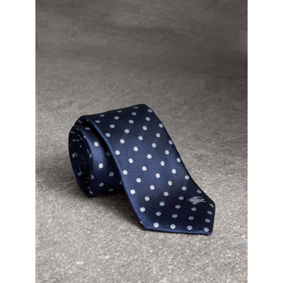 navy blue burberry tie