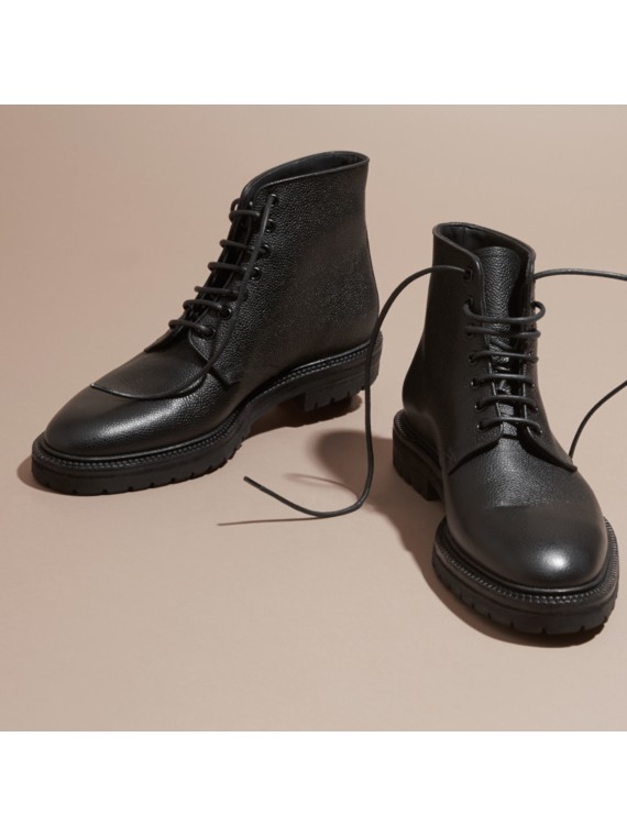 burberry lace up boots